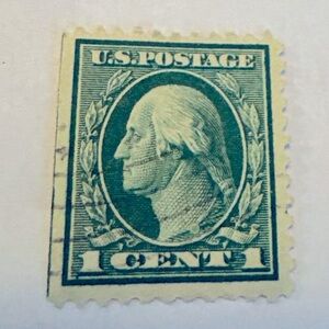 Green U.S. Postage Stamp